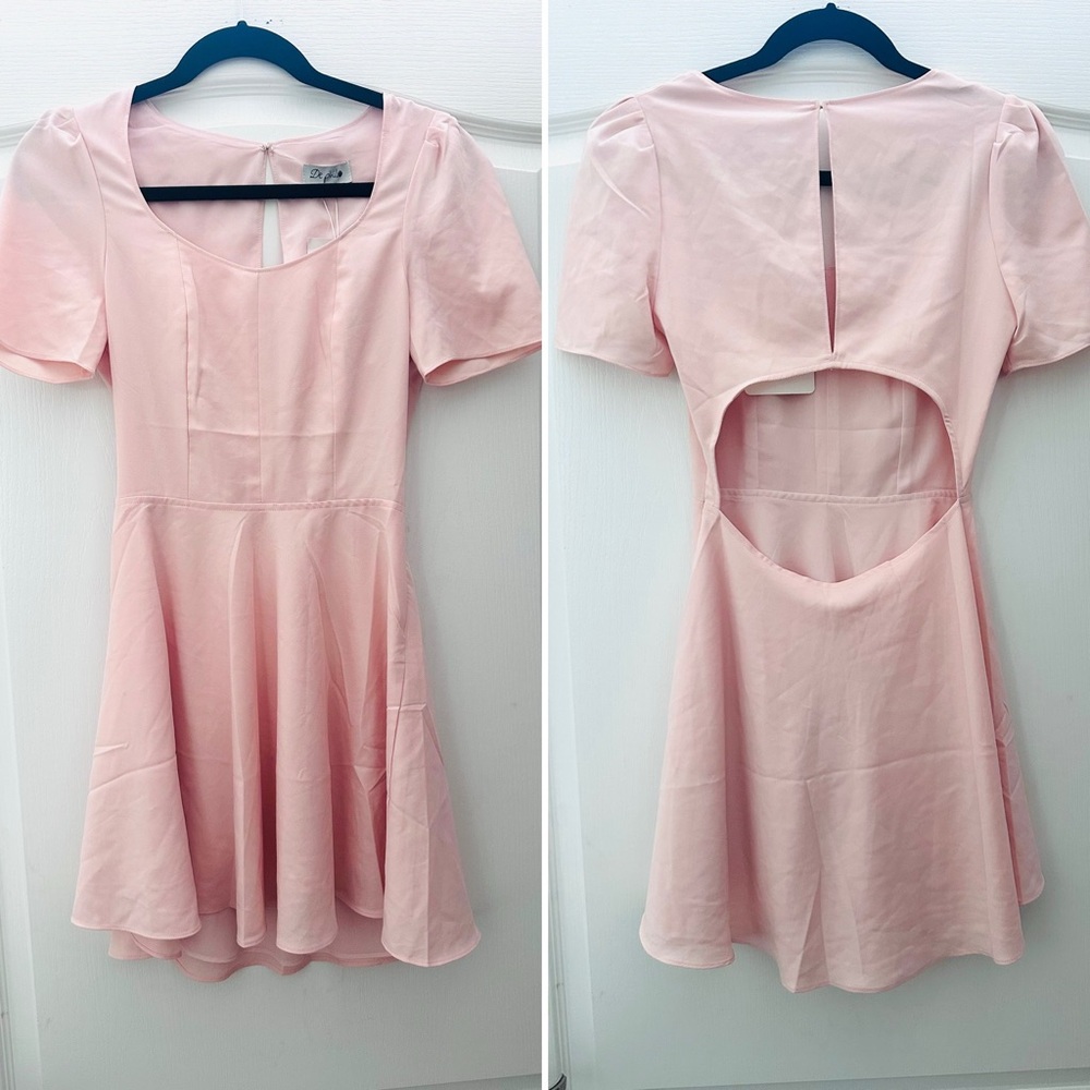 De Philo Elegant Pink Mini Dress S